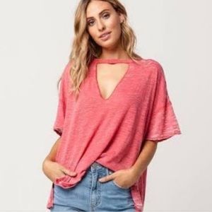 Free People Jordan T-shirt (Coral)